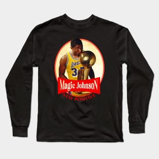 Magic Johnson // Stay positive Long Sleeve T-Shirt